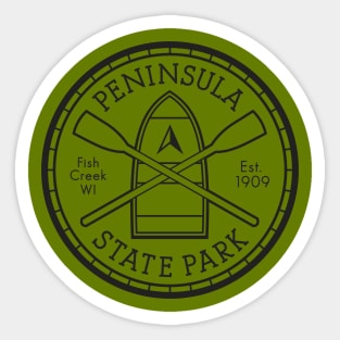 Peninsula State Park T-Shirt - Monochrome Sticker